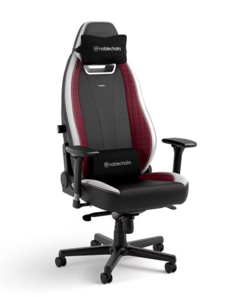 Silla Gamer Noblechairs Legend/Color Negro Con Blanco Y Rojo/150Kg/Cuero Sintetico/4251442508296