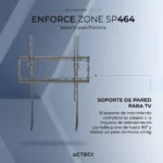 Soporte De Pared Para Pantalla De 32"-70" Acteck Enforce Zone Sp464/Soporta 45Kg/Ultra Delgado Fijo/Soporta 45Kg/Inclinacion 8°/AC-939720