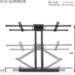 Soporte De Pared Para Tv 37"- 90" Steren Con Brazo Articulado, Color Negro, Stv-125