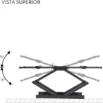 Soporte De Pared Para Tv 37"- 90" Steren Con Brazo Articulado, Color Negro, Stv-125