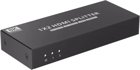 Splitter Hdmi 1x2 Epcom Titanium 48gbps/8k/salida De Audio/hdcp 2.3/tt312-8k