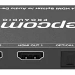 Splitter HDMI Epcom 1 Entrada A 4 Salidas/4K@60Hz/Extractor De Audio/Down Scaler/HDR 4:4:4/Edid/18Gbps/Epc-B14Sa