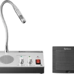 Microfono Intercomunicador Steren Int-300 Aux 3.5Mm/20 A 16,000Hz/Para Ventanilla/Negro-Gris