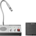 Microfono Intercomunicador Steren Int-300 Aux 3.5Mm/20 A 16,000Hz/Para Ventanilla/Negro-Gris