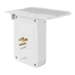 Barra Multicontacto Steren Shome-300 Wi-Fi, 4 Salidas Horizontales, 3 Cargador USB