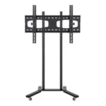 Soporte Movil Steren Stv-150, Para Tv 19" A 83" Con Repisa Soporta Hasta 60Kg Color Negro