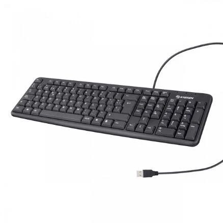 Teclado Alambrico Steren Com-624 Español, USB, Negro