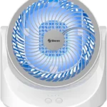 Ventilador Steren Fan-200 Con Enfriador De Aire/Luz LED/Para Escritorio/Color Blanco