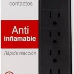 Barra Multicontacto Barracuda Sp107, 7 Contactos Nema 5-15, Color Negro