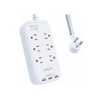 Supresor De Picos Vica USB 7P 3 Tomas Nema 5-15R/4 Puertos USB-A/1 Puerto USB-C