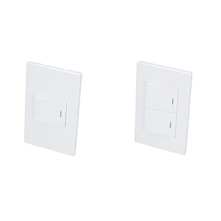 Placa De Pared Surtek P627B 2 Puertos, Color Blanco