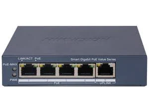 Switch Hikvision Ds-3E1505P-Ei 4 Puertos 1000 Mbps PoE+/1 Puerto 1000 Mbps Uplink/Gigabit PoE+/Administrable/Configuracion Nube Hik-Partnerpro/Modo Extendido Hasta 300 Mts/60 Watts