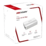 SWITCH HIKVISION DS-3E0105D-E 5 PUERTOS/NO ADMINISTRABLE/FAST ETHERNET 10/100 MBPS/PARA ESCRITORIO/COLOR BLANCO