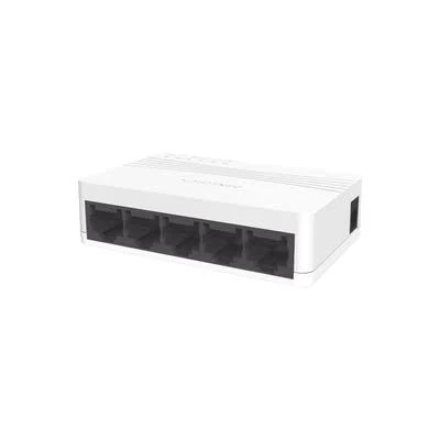 SWITCH HIKVISION DS-3E0105D-E 5 PUERTOS/NO ADMINISTRABLE/FAST ETHERNET 10/100 MBPS/PARA ESCRITORIO/COLOR BLANCO