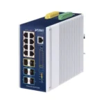 Switch Administrable Industrial Capa 3 Planet Igs-6329-8Up2S2X 8 Puertos PoE Gigabit 802.3Bt, 2 Puertos Sfp De 1 G/2.5 G, 2 Puertos Sfp 10 G