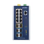 Switch Administrable Industrial Capa 3 Planet Igs-6329-8Up2S2X 8 Puertos PoE Gigabit 802.3Bt, 2 Puertos Sfp De 1 G/2.5 G, 2 Puertos Sfp 10 G