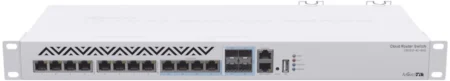 Switch Mikrotik 8 Puertos 10G RJ45, 4 Compartidos RJ45/Sfp+, Crs312-4C+8Xg-Rm