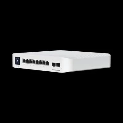 Switch Ubiquiti Unifi Usw-Pro-8-PoE Pro 8 PoE Administrable Capa 3 – 8 Puertos Gbe / (6) Puertos PoE+ Af/At Y (2) Puertos PoE++ 802.3Bt / (2) Puertos Sfp+
