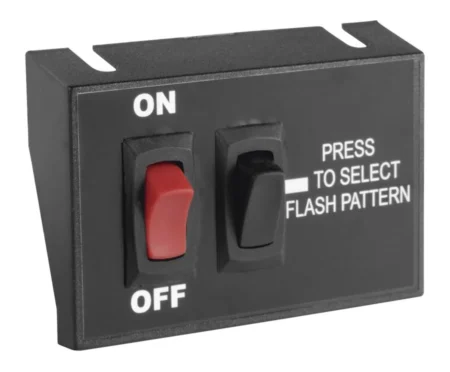 Switch Universal De Encendido/Apagado Ecco Sw99 Control De Patrones De Destello/3.5”X2.15”/12 Vcc