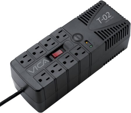 Regulador Vica T-02 De 1200Va/700W 8 Contactos