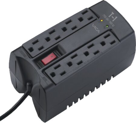 Regulador Vica T-1 De 750Va/400W 8 Contactos