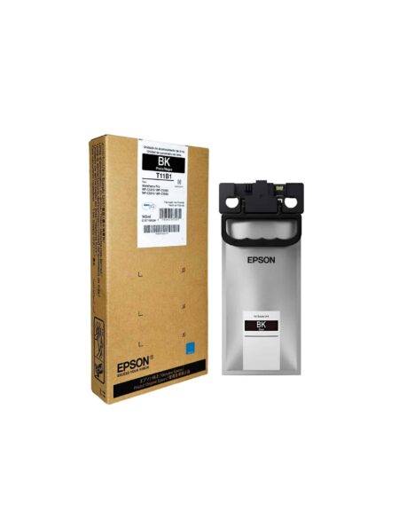 Bolsa De Tinta Epson T11B120-Al Negro Alto Rendimiento Promedio De 10 – 000 Imp, Capacidad De 143Ml, Compatible Para Workforce Pro Wf-C5891 / Workforce Pro W