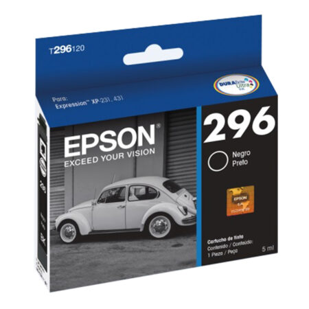 Cartucho De Tinta Epson 296 Color Negro T296120-Al