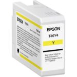 Cartucho De Tinta Epson T46Y400 Amarillo De 50Ml/Ultrachrome Pro10/Para Plotter P900