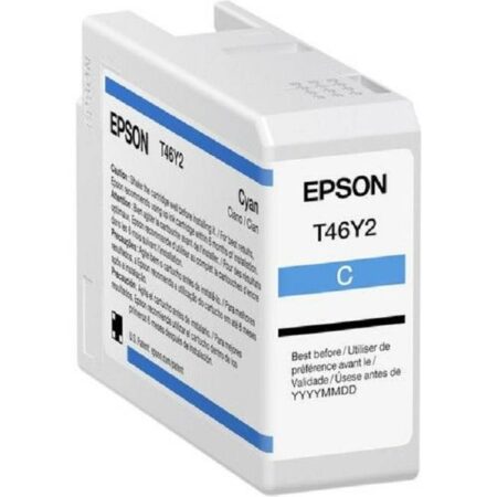 Cartucho De Tinta Epson T46Y200 Cyan De 50Ml/Ultrachrome Pro10/Para Plotter P900