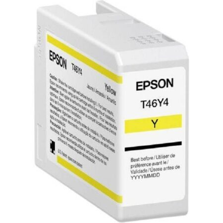Cartucho De Tinta Epson T46Y400 Amarillo De 50Ml/Ultrachrome Pro10/Para Plotter P900