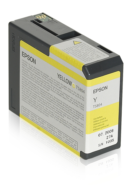 Cartucho Epson T580400 – Amarillo, Inyección De Tinta