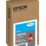 Cartucho De Tinta Epson T748Xxl Cyan P/Wf-6090/Wf-6590, T748Xxl220-Al