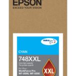 Cartucho De Tinta Epson T748Xxl Cyan P/Wf-6090/Wf-6590, T748Xxl220-Al