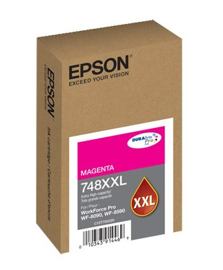 Cartucho De Tinta Epson T748Xxl Magenta P/Wf-6090/Wf-6590, T748Xxl320-Al
