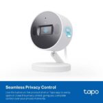Camara Inalambrica Tp-Link Tapo C125 2560×1440Px/WiFi/Lente 2.45Mm/2K QHD/Vision Nocturna Con Sistema Ir Dual/Colocacion Magnetica/Blanco