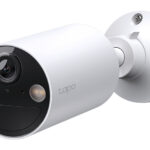 Camara Bala Tp-Link Tapo C410 3Mpx/Lente 3.7Mm/Soporta MicroSD 512Gb/Vision Nocturna A Color/Identifica Personas/IP65/Soporta Tapo Care/Bateria Con Funcionamiento De 180 Dias/Compatible Celda Tpl0150028/Tapo A201