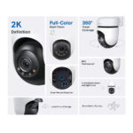 Tp Link Camara Inteligente De Vigilancia Video Calidad 2K Y Giro