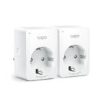 Mini Enchufe Inteligente Tp-Link Tapo P100(2-Pack)/WiFi/Control De Voz Y Acceso Remoto/2990 W/Color Blanco