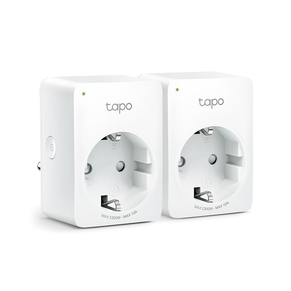 Mini Enchufe Inteligente Tp-link Tapo P100(2-pack)/wifi/control De Voz Y Acceso Remoto/2990 W/color Blanco