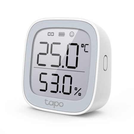 Sensor Inteligente De Temperatura Y Humedad Inalambrico Tp-Link Tapo T315 Pantalla E-Ink De 2.7″, Blanco