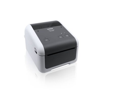 Impresora De Etiquetas Brother Td4410D – Térmica Directa, USB, Serial Rs232C, Imprime Etiquetas De Hasta 4.3 Pulgadas De Ancho