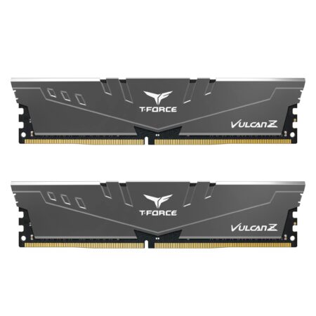 MEMORIA DDR4 8GB 3600MHZ TEAMGROUP TFORCE VULCAN Z TLZGD48G3600HC18J01, COLOR GRIS, NON-ECC, CL18, XMP