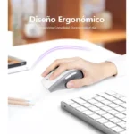 Mouse Inalambrico Terport D16 2400Dpi/6 Botones/Con Reposapulgar/Color Negro
