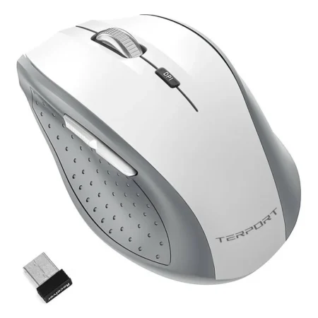 Mouse Inalambrico Terport D16 2400Dpi/6 Botones/Con Reposapulgar/Color Negro