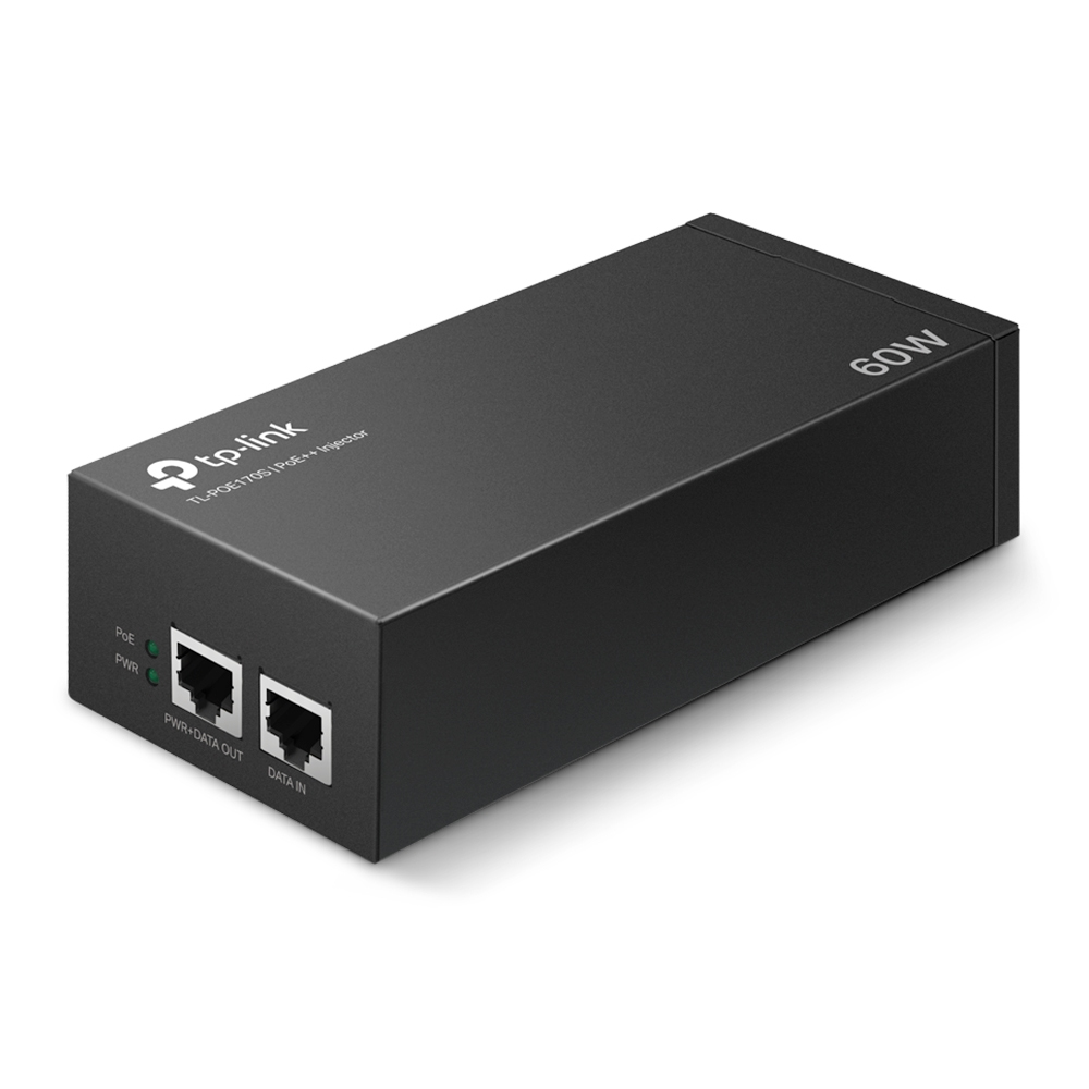 Inyector Poe Tp-link Tl-poe170s 0/100/1000mbit/s, 60w, 2x Rj-45