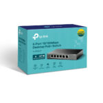 Switch De Escritorio De 6 Puert OS A 10/100 Mbps Con 4 Puertos PoE