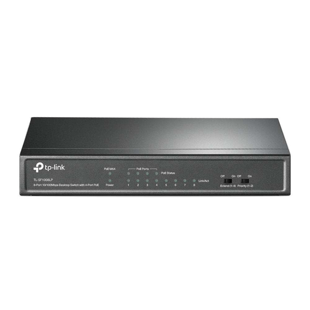 Switch Poe Tp-link Tl-sf1008lp 8 Puertos 10/100 Mbps+ 4 Puertos Poe,41w,no Administrable