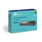 Switch De Escritorio De 8 Puert OS A 10 / 100Mbps Con PoE En 4 Puer