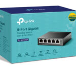 Switch Escritorio De 5 Ptos Gigabit Con 4 Puertos PoE Sin Adm