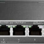 Switch Gigabit De Sobremesa De 6 Puertos Con PoE+ De 3 Puertos Y PoE++ De 1 Puerto